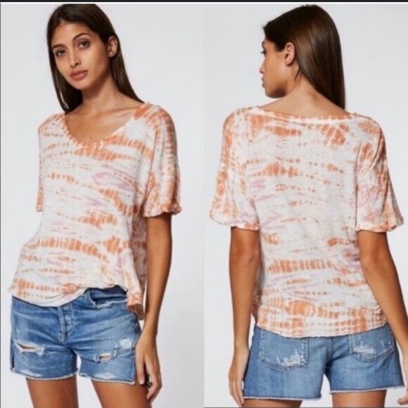 YFB Young Fabulouse & Broke Tie Dye Linen Blended Twister Tee Shirt M/ MEDIUM - Picture 8 of 8